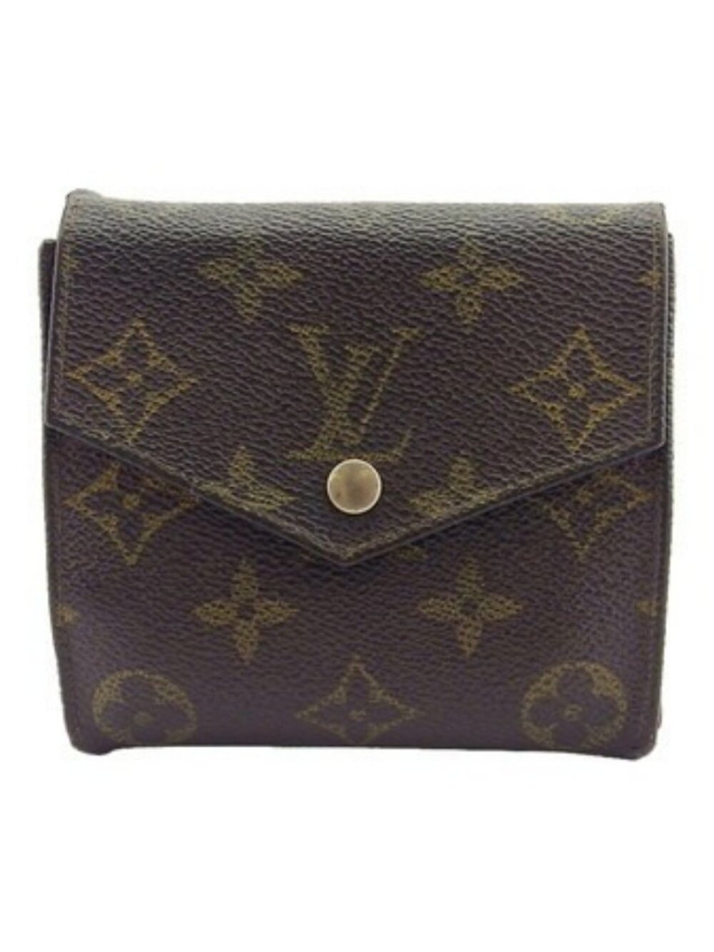 LOUIS VUITTON W hook wallet monogram beige monogram canvas Authentic Used - Picture 1 of 8